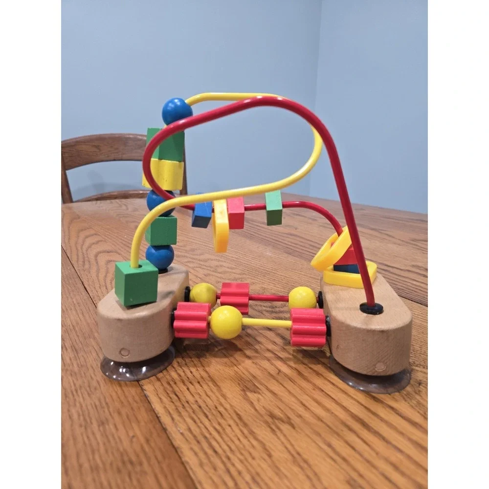 Melissa & Doug My First Bead Maze Wooden Toddler Toy Suction Cup Activity